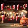 Spooky Halloween Blood Knife Banner Set Perfect For Haunted House Party Decorations