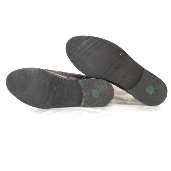 Seit 1815 VAN LIER/Leder Full Brogue Wingtip Balmoral Schuhe/10/28.5/Braun/80er-90er Dress(GEBRAUCHT)