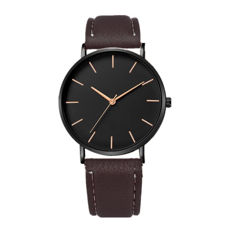 Simple trend fashion thin mesh belt watch men's personality simple scale quartz men's watch