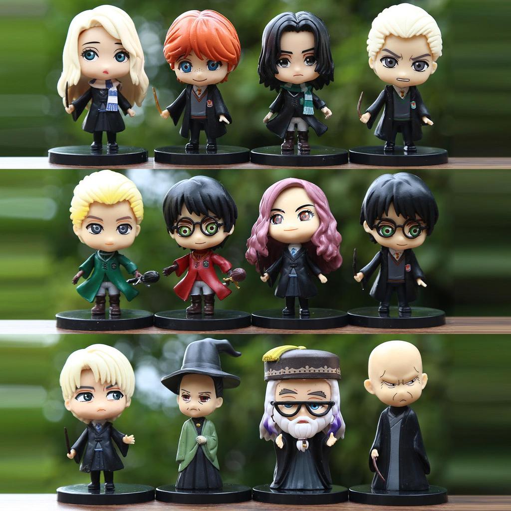 Harry Potter Q Version Anime Figurines: Hermione, Ron, Malfoy - Collectible Blind Box Table Decor