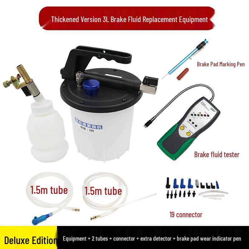 3L Pneumatic Brake Fluid Change Machine & Oil Extractor Tool for Auto Maintenance