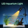 3/12 W Fish Tank Clip Lamp Rotatable Flexible Bendable Adjustable Focus Spotlight Dimming Waterproof Grow Light Aquatic Plants