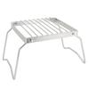 Folding Campfire Grill Stainless Steel Grid Shaped Camping Grill Grate Picnic QQB Grate for Outdoor