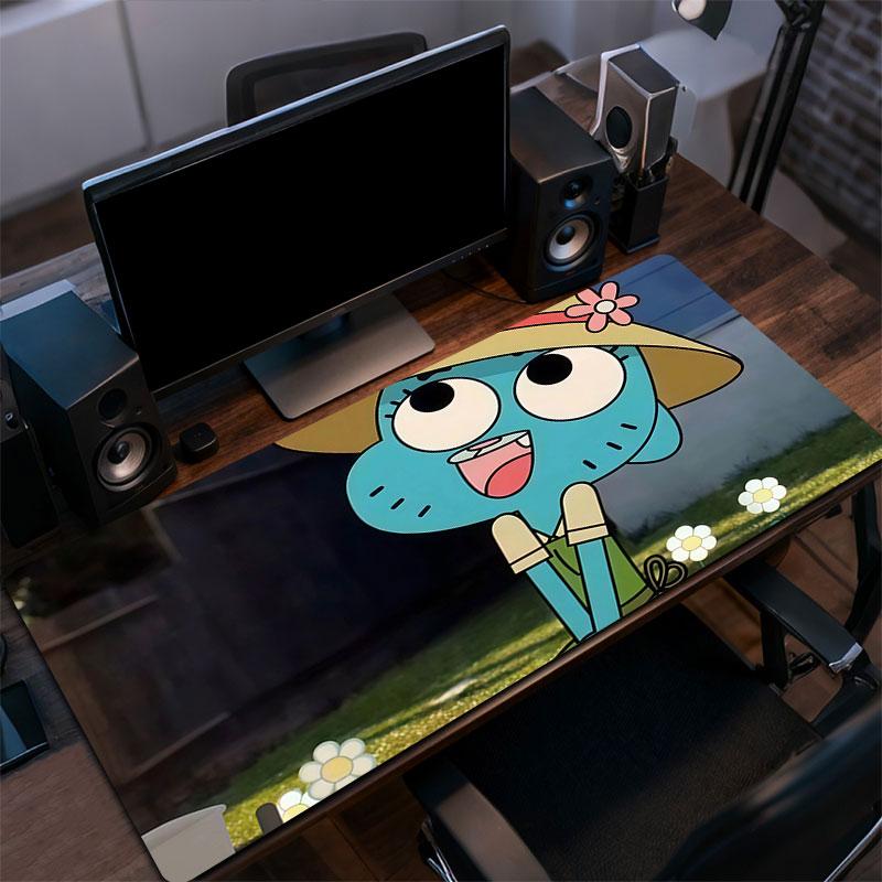 Nicole Watterson Mouse Pad, Large Gaming Desk Mat, Non-slip XXL Mousepad for Laptop & Tablet, Mini PC Playmat with Stitched Edges