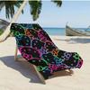 1pc Hello Kitty Neon Beach Towel: Polyester, 2D Print. Gift—Lightweight Quick-Dry Towel (Unisex), For Swimming/Surfing/Camping/