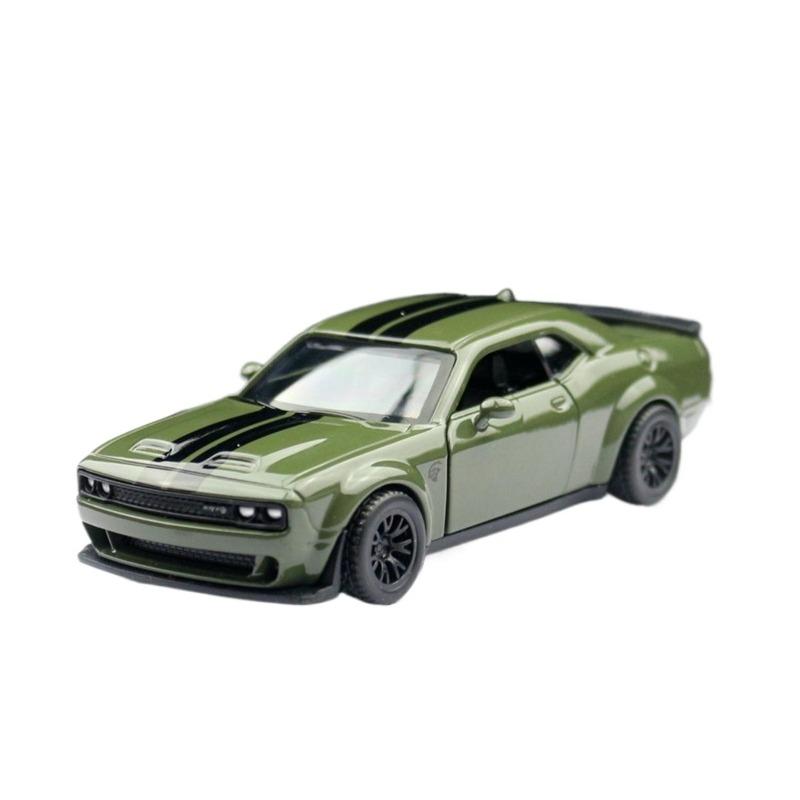 1/44 Scale DODGE Charger SRT Hellcat Alloy Sports Car Model Diecast Metal Muscle Racing Car Vehicle Model Simulation Children Toy Gift