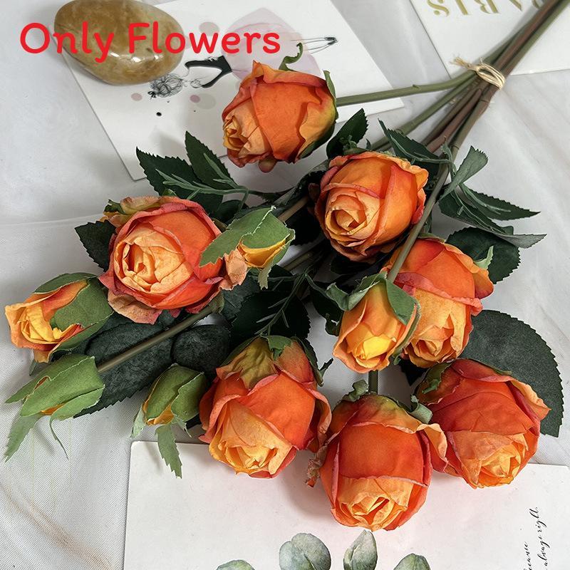 Rose Artificial Flower Bouquet For Wedding Decorations And Photography Props