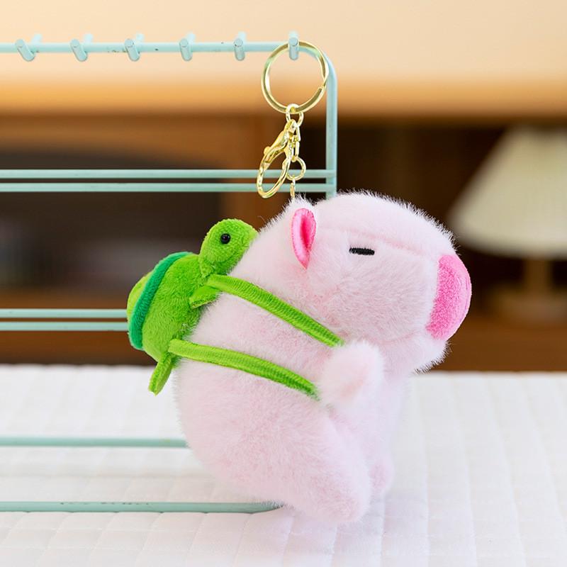 Toy Plush Capybara Keychain Accessory Figure Animal Pendant Gift Decoration