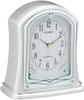 RHYTHM Citizen Analog Desk CITIZEN PARDREAM R694 Radio-Controlled Clock, Silver, 4RY694-019