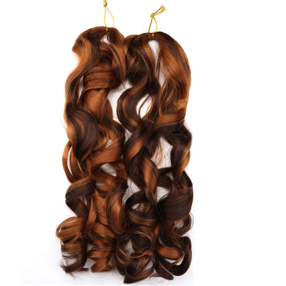 22inch 150g Synthetic Body Wave Curly Pony French Spiral Curl Hair Wavy Braiding Hair
