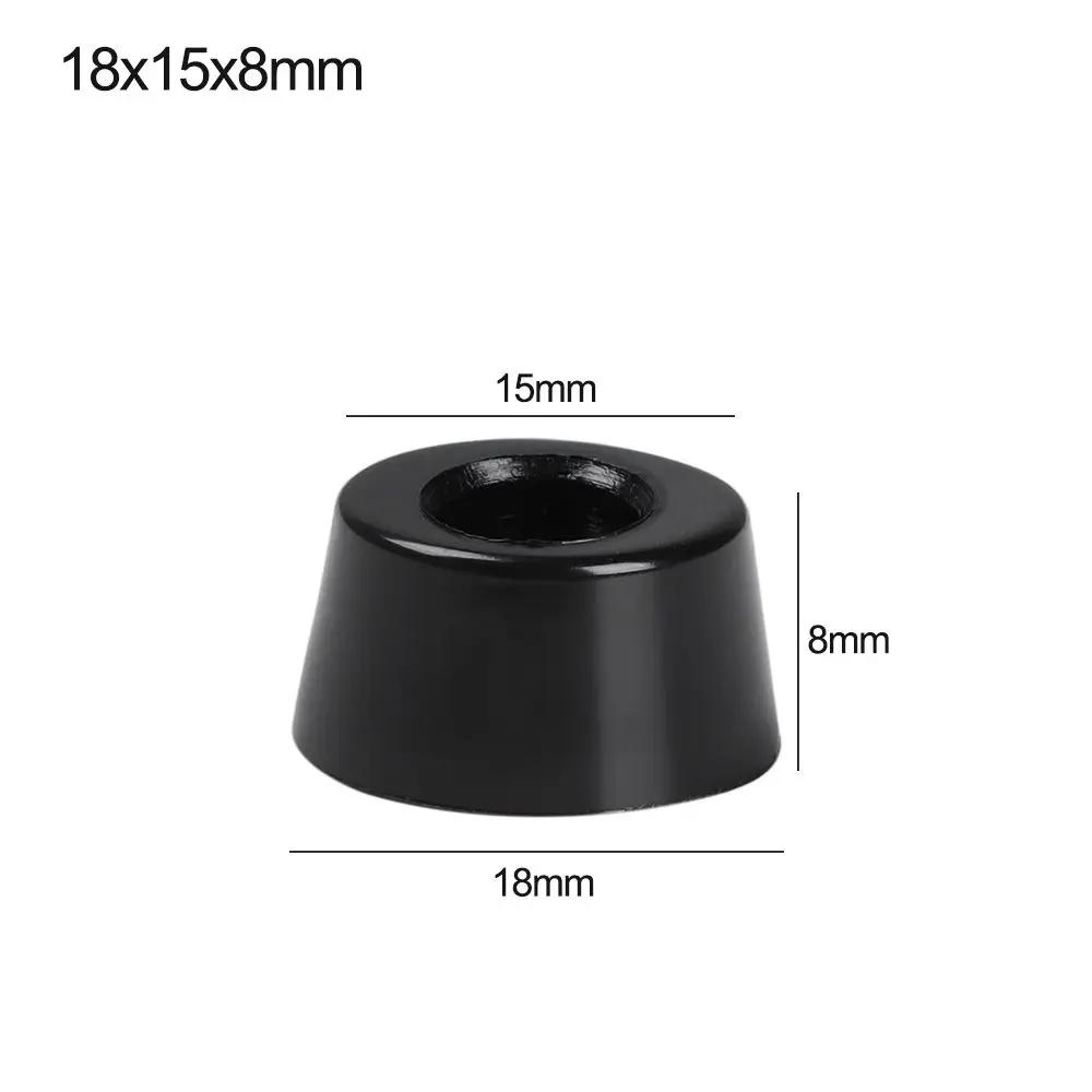 10pcs Anti Slip Furniture Legs Feet Black Speaker Cabinet Bed Table Box Conical Shock Pad Floor Protector Furniture Parts
