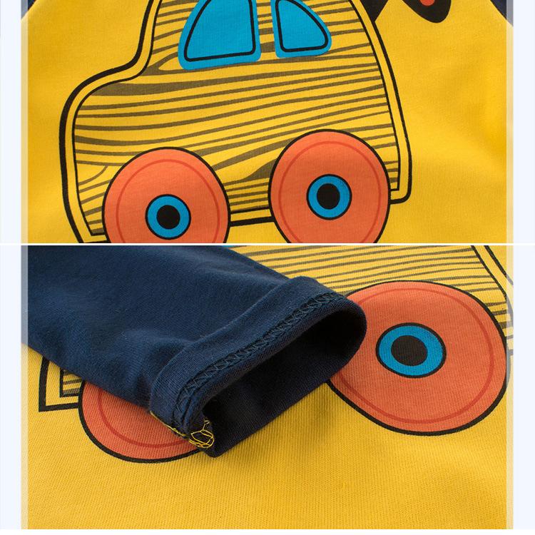 Boys Basic Long Sleeve Tee Kids & Toddler Round Neck Cotton T-Shirt for Children