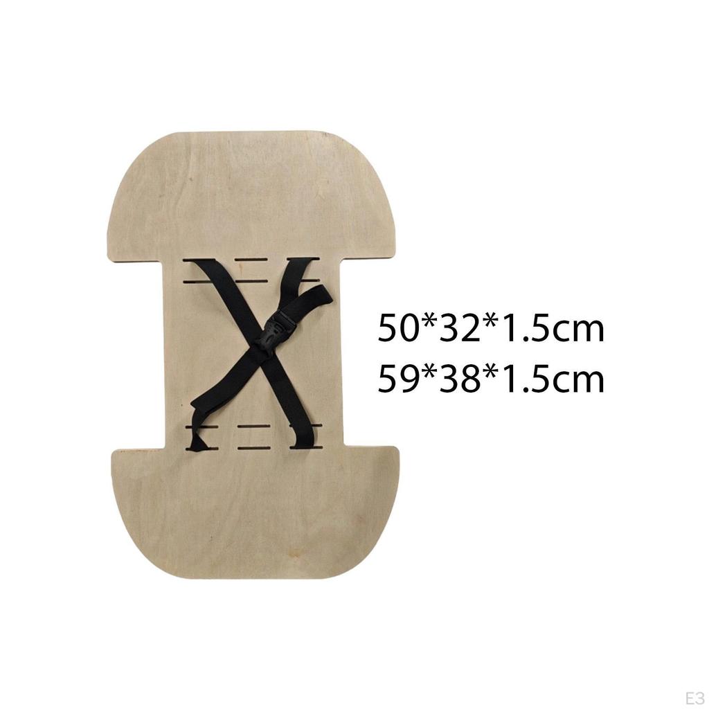 with Wooden Seat, Easy to Install, Footrest Extension for Outdoor Travel Accessories.