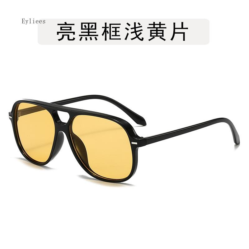 Fashion Double Bridges Cat Eye Sunglasses Women Retro Leopard Gradient Shades UV400 Men Trending Sun Glasses Gafas De Sol