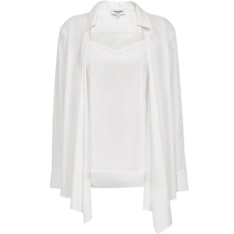 

VEROMODA Women s V-Neck Faux Two-Piece Shirt S