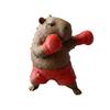 3D Printed Cute Capybara Figurine Funny Boxing Capybara Sculpture Collectible Animal Ornament for Home Office Desk Decor