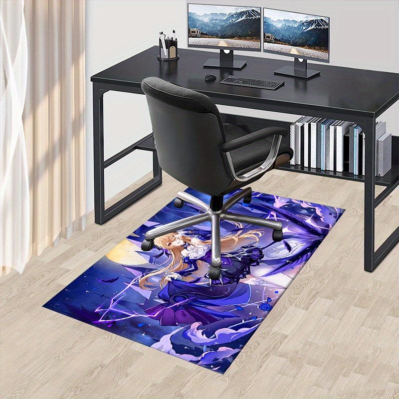 Office Carpet Fantasy Anime Character Design with Lightning and Stars Perfect for Sofa Protection or