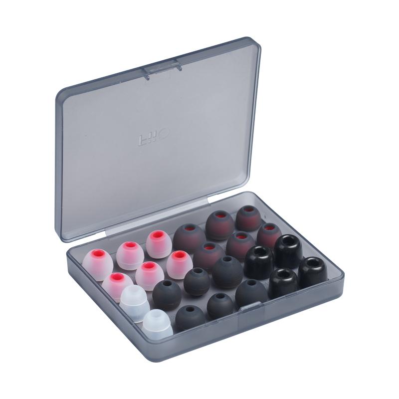 FiiO HS18 HS19 HS20 Silicon 0.4mm Thick Eartips (6 Pairs) Silicone Ear Pads For In-Ear Headphones Silicone Eartips Accessories