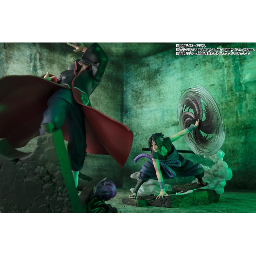 Naruto Figuarts Zero [super Fierce Battle] Sasuke Uchiha The Light   Dark Of The Mangekyo Sharingan