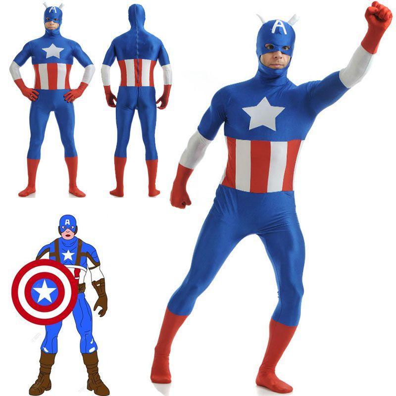 Stunning Avengers Superhero Captain Costume With Exquisite Workmanship For Adults