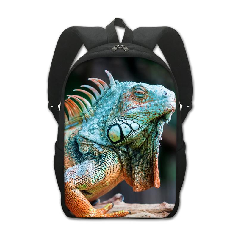 Backpack for Teenager Boys Girls Pet Reptile Lizard Daypack Children School Bags Kids Book Bag