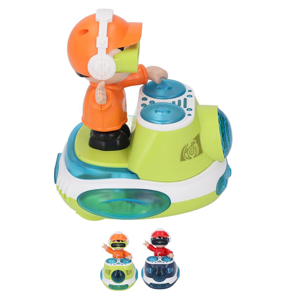 DJ Hüpfender Beat Rock Junge Tanzendes Spielzeug mit Musik Blinklicht Universalrad Automatische Bewegung R