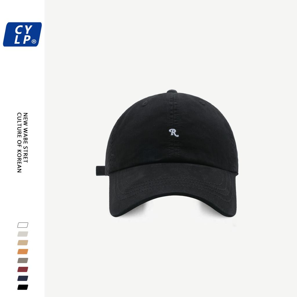 Unisex Baseball Stylish Cap With Minimalist R Embroidery Perfect Spring Fashion