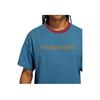 Adidas Casual Round Neck Solid Color Letter Sports Short Sleeve T-Shirt Men Tops Blue H36275