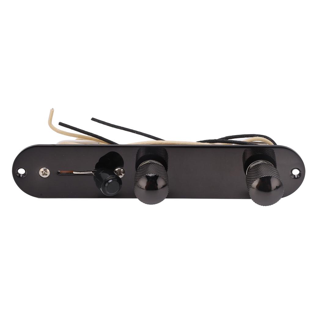 Electric Guitar Prewired Control Plate Iron 3 Way Control Plate Replacement Black