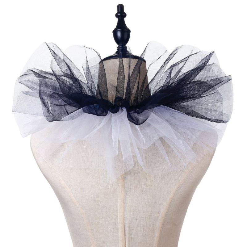 Retro Ruffled Collar Girls Cosplay Tie Victorian Collar Lapel Medieval Cosplay Victorian Ruffled Tie Collar