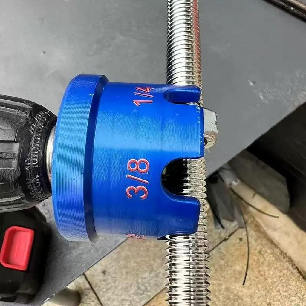 All Thread Nut Driver Fast Extractor Tool Aluminum Alloy Quick Nut Bolt Removal Attachment for Construction Home Furniture
