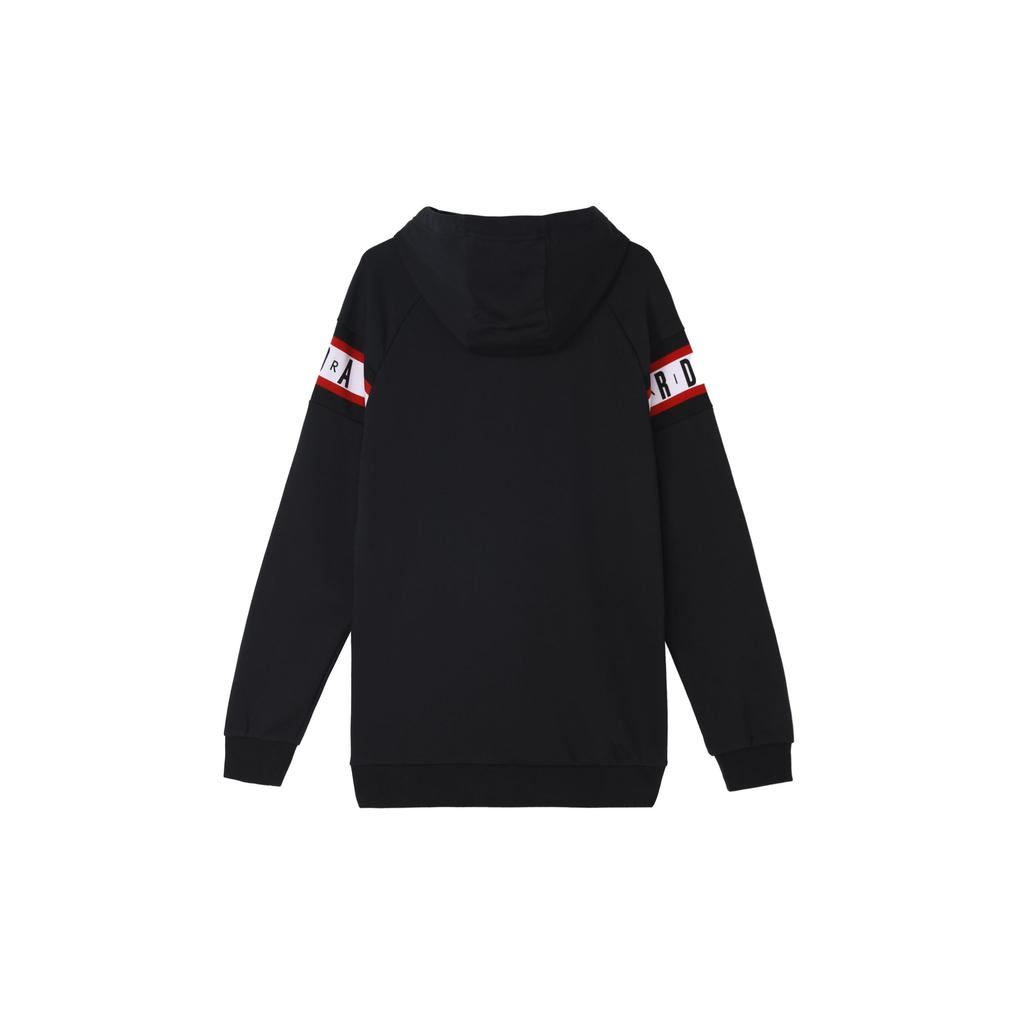 Air Jordan Alphabet Logo Print Sports Hooded Jacket For Autumn Men Jackets Black CU2775-010