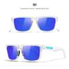 New Color KDEAM Brand Design Men Square Polarized Sunglasses Fashion Women Shades Travel Sun Glasses Reflective Coating Lens