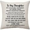 1 Linen Pillow Cover, A Good Choice For Parents To Give Their Daughter'S Birthday Gift, Suitable For Bedroom Sofa Decoration,