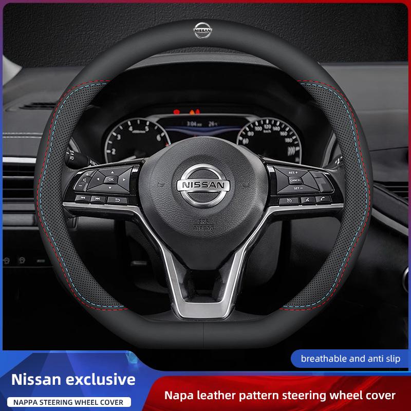 Car Steering Wheel Cover Leather Protection Accessories For Nissan X-Trail n T32 T31 Qashqai J11 J10 Tiida Teana Navara Juke