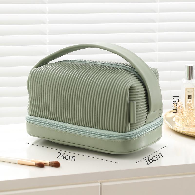 Wodoodporna kosmetyczka w stylu tostowym: Organizer kosmetyczny podróżny o dużej pojemności.