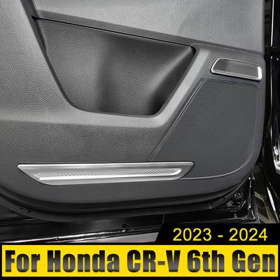 Car Accessories For Honda CR-V CRV 6th Gen 2023 2024 2025 Hybrid Stainless Door Handle Frame Trim Decoration Cover Strip Sticker