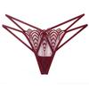 Sex Underwear Sexy Temptation Sex Panties Women's Beautiful Buttocks Tulle Embroidered Pearl Perspective Pure Desire Hot Thong
