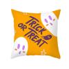 Home Cartoon Pumpkin Head Halloween Pillow Cover Peach Velvet Cushion Cover Office Sofa Cushion Cover