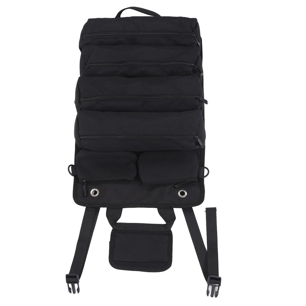 Roll Up Tool Bag Multipurpose Portable Tool Storage Bag Oxford Cloth Separate Pockets Tool Organizer for Gardening