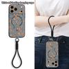 Little Floral Pattern Hand Strap Case For iPhone 17 Pro Max iPhone 16 15 14 13 Pro Max Magnetic For Magsafe Hybrid TPU+PC Matte Cover