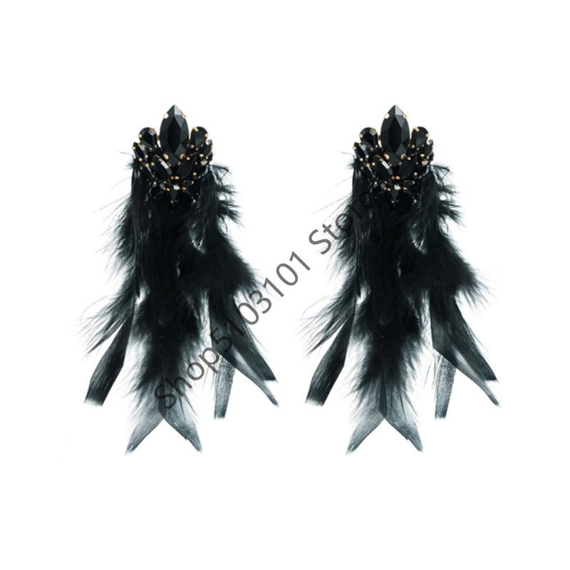 Bohemian Rhinestones Floral Long Earrings For Women Elegant And Stylish Luxury Statement Gift