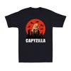 Capybara Rodent Capyzilla Shirt Funny Capybara Graphic Sunset Unisex's T-Shirt