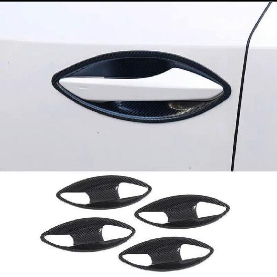 For Lexus RX350 RX450H 2016-2022 Carbon Fiber Steel Side Door Bowl Cover trim 8x