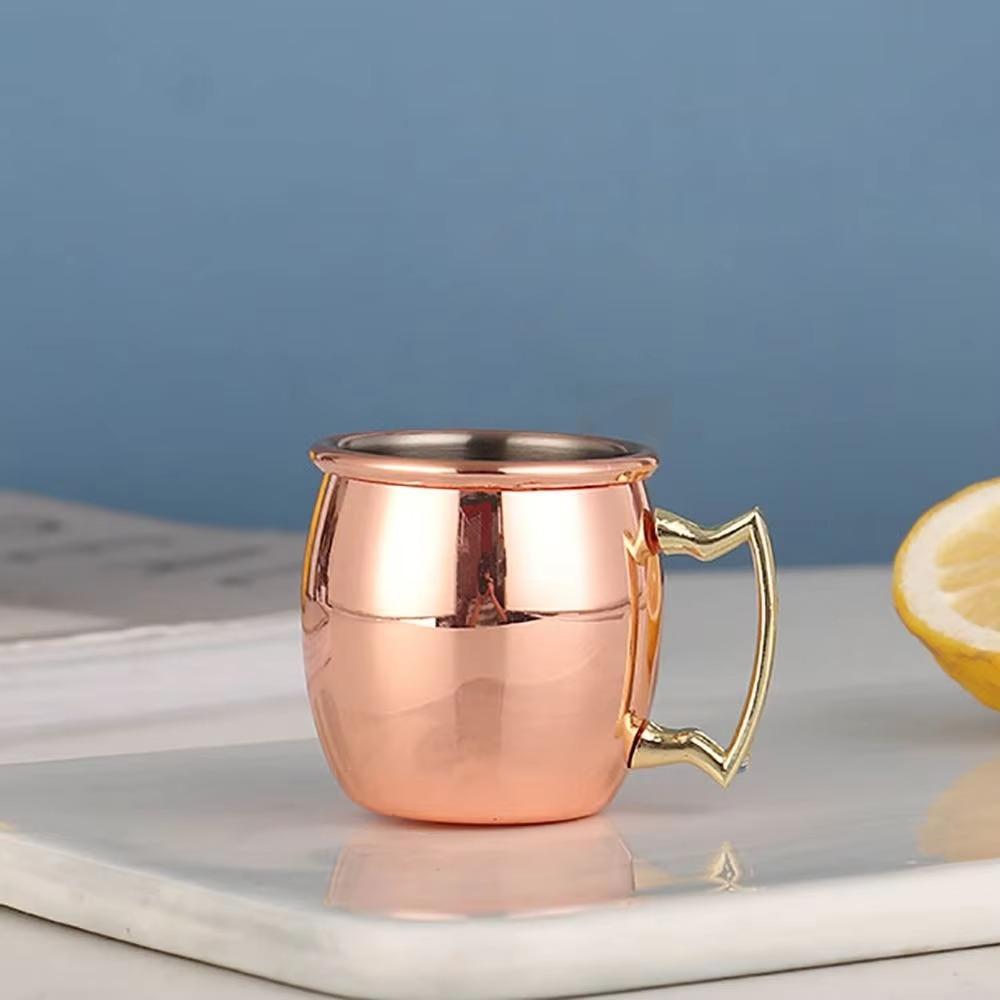 Fall-resistant Moscow Mule Mug with Handle Beer Cup Drinkware Cocktail Wine Cup Gift