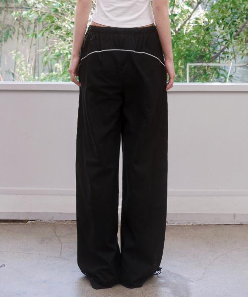 Beojinkiseu Pipe Side Line Track Pants - Black
