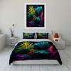 Tropical Leaf Art Home Decor Multiple Sizes Kid'S And Adults' Bedroom Exquisite 3Pc Bedding Set, Gift