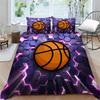 Basketball Duvet Cover King/Queen Size,sports Game Collections Bedding Set for Kids Teens Boys,athlete Bedroom Decor Quilt Cover