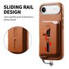2-in-1 Magnetische Leder-Geldbörse Kartenfach Handyhülle Für iPhone 17 Pro Max 16 Plus 15 14 13 12 Stoßfest Versteckte Handgelenkschlaufe Hülle