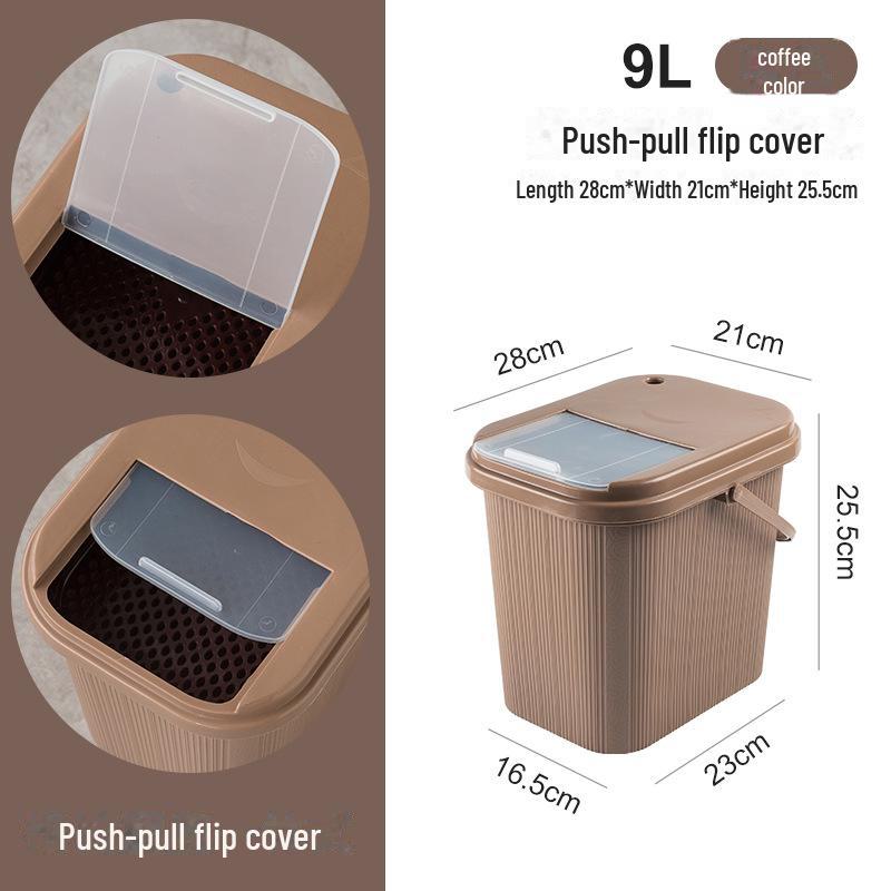 Kung Fu Tea Set Accessory: Tea Dregs Drainage Bucket and Tea Tray Waste Container for Tea Ceremony